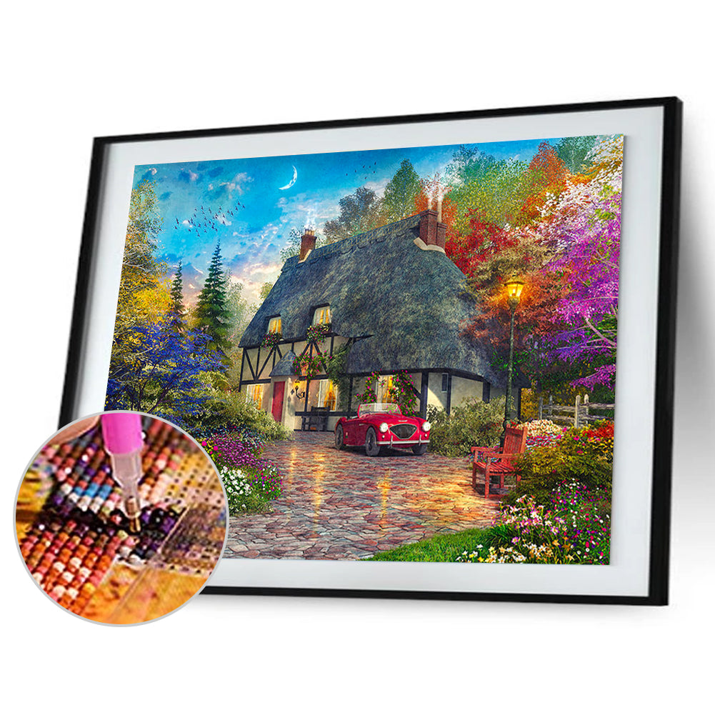 Rural House - Full Round Drill Diamond Painting 70*50CM