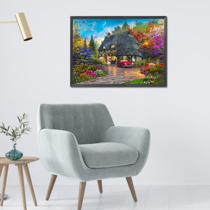 Rural House - Full Round Drill Diamond Painting 70*50CM