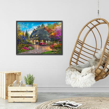 Rural House - Full Round Drill Diamond Painting 70*50CM