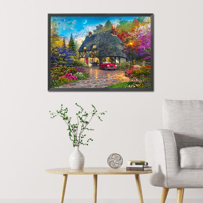 Rural House - Full Round Drill Diamond Painting 70*50CM