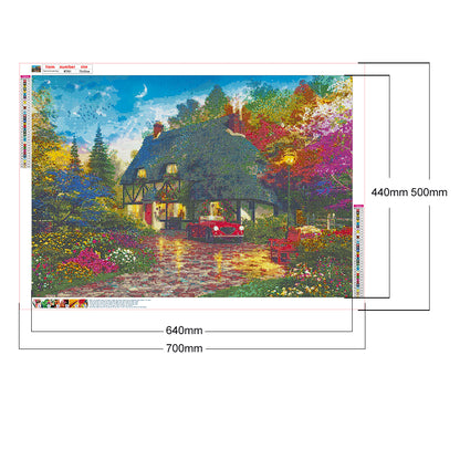 Rural House - Full Round Drill Diamond Painting 70*50CM