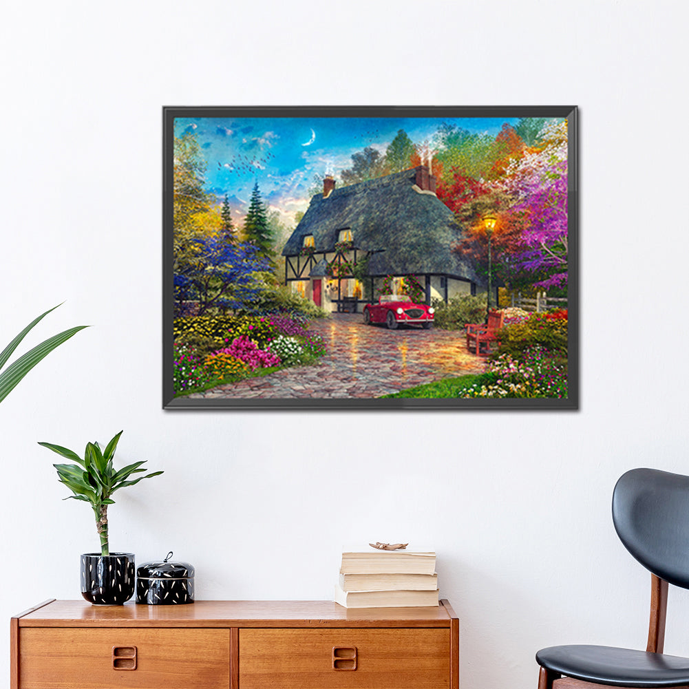 Rural House - Full Round Drill Diamond Painting 70*50CM