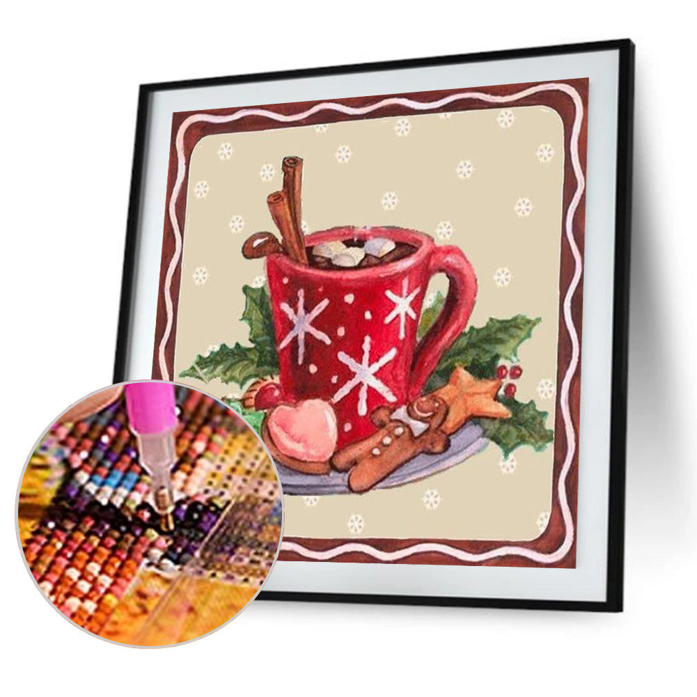 Red Cup - Full Round Drill Diamond Painting 30*30CM