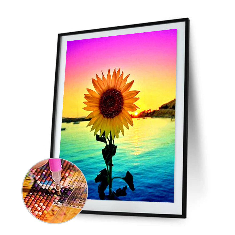 Sunflower - Full Round Drill Diamond Painting 30*40CM