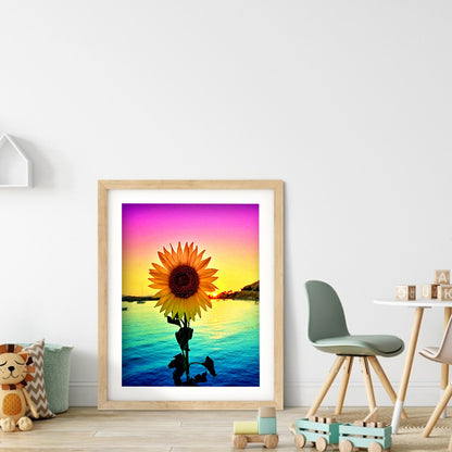 Sunflower - Full Round Drill Diamond Painting 30*40CM