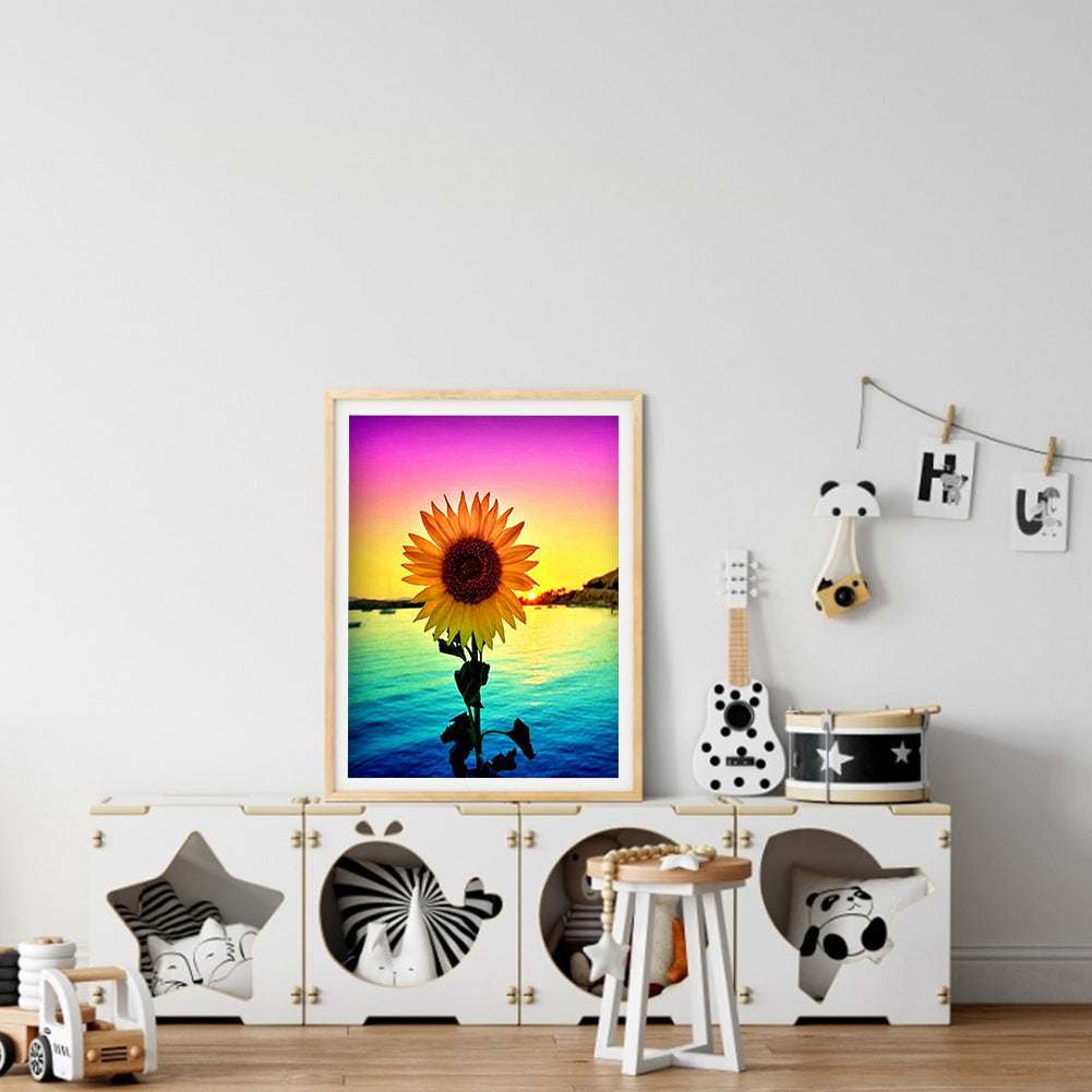 Sunflower - Full Round Drill Diamond Painting 30*40CM