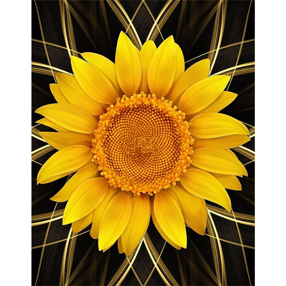 Sunflower - Full Round Drill Diamond Painting 30*40CM