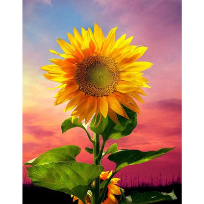 Sunflower - Full Round Drill Diamond Painting 30*40CM