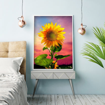 Sunflower - Full Round Drill Diamond Painting 30*40CM