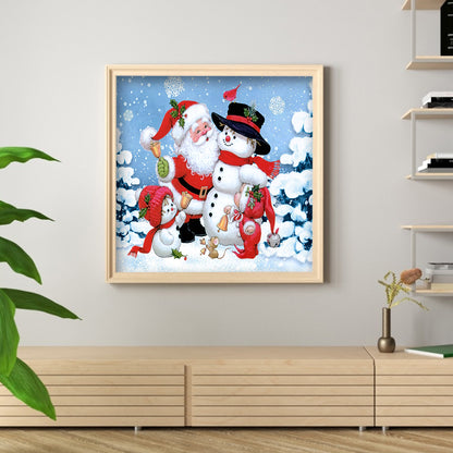 Cute Santa - Full Round Drill Diamond Painting 30*30CM