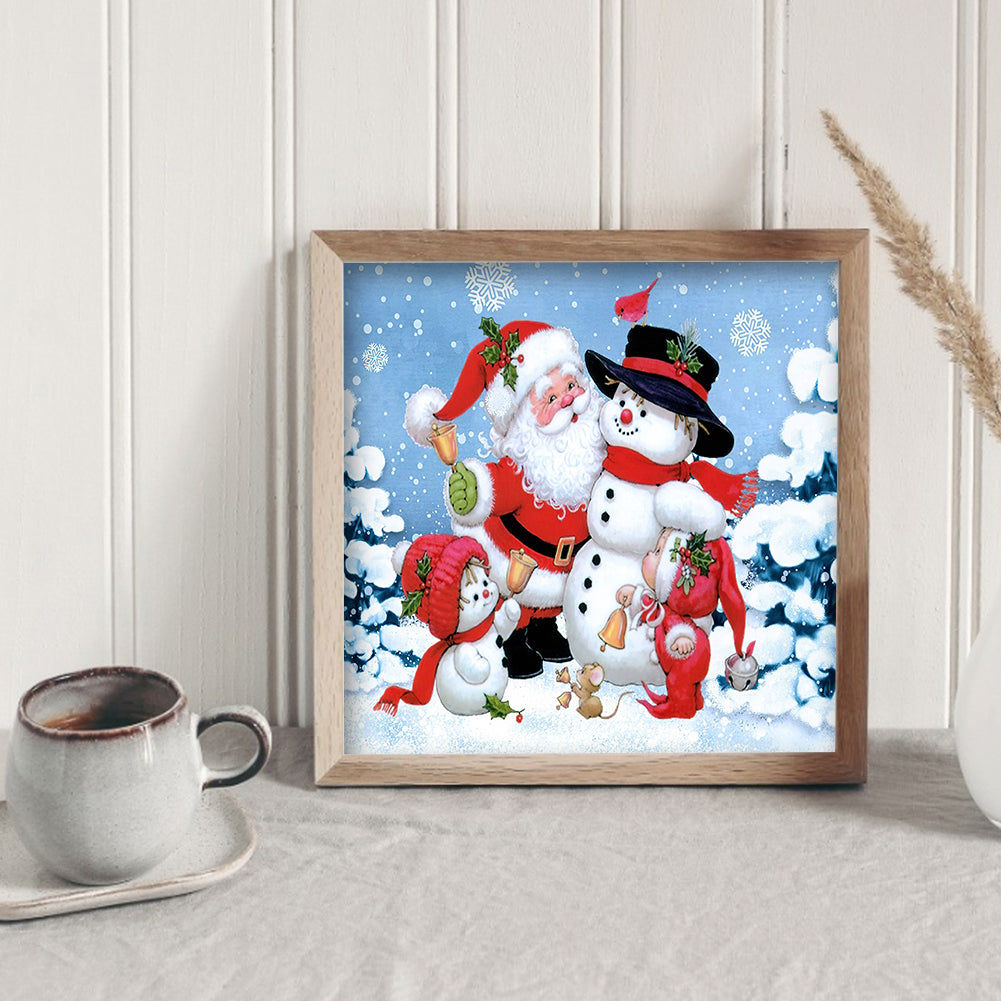 Cute Santa - Full Round Drill Diamond Painting 30*30CM