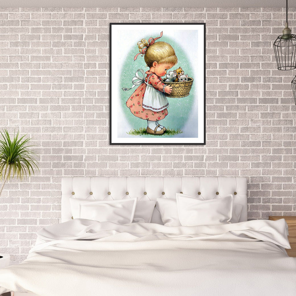 Baby - Full Round Drill Diamond Painting 30*40CM