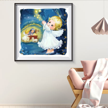 Baby Girl - Full Round Drill Diamond Painting 40*40CM