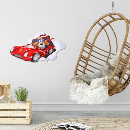 DIY Diamond Painting Handmade Car Monkey Rhinestone Pictures Wall Sticker