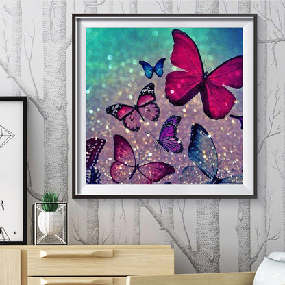 Color Butterfly - Full Square Drill Diamond Painting 30*30CM