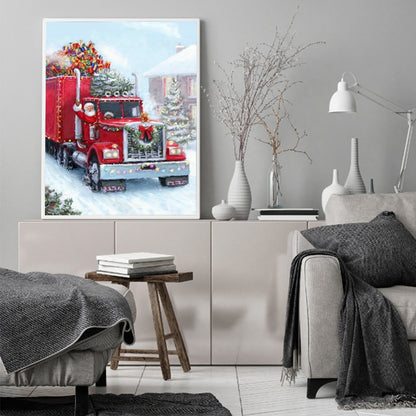 Santa Cart - Full Round Drill Diamond Painting 40*50CM