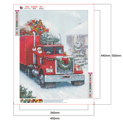 Santa Cart - Full Round Drill Diamond Painting 40*50CM