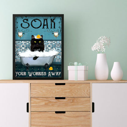 Wacky Bathroom - Full Round Drill Diamond Painting 30*40CM