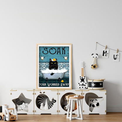 Wacky Bathroom - Full Round Drill Diamond Painting 30*40CM