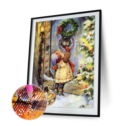 Christmas Kids - Full Round Drill Diamond Painting 30*40CM