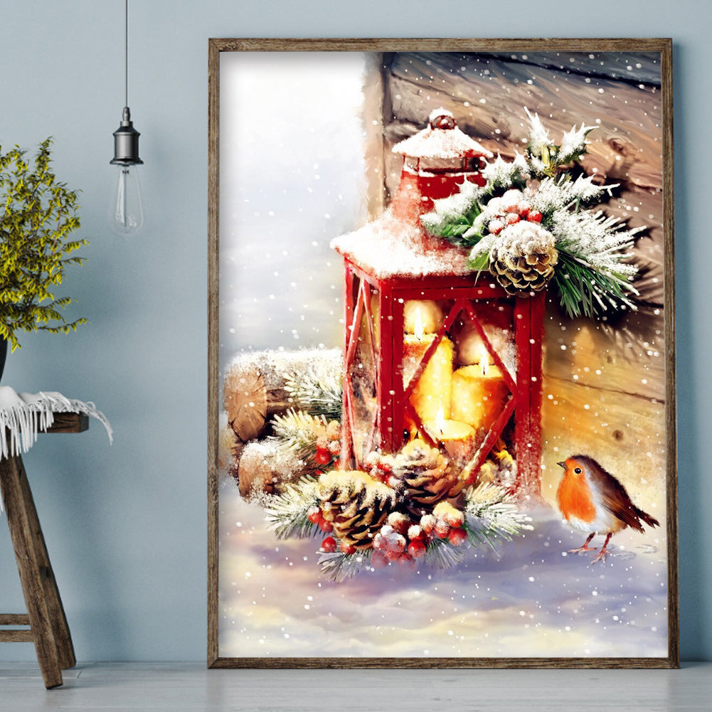 Christmas Snow - Full Round Drill Diamond Painting 30*40CM