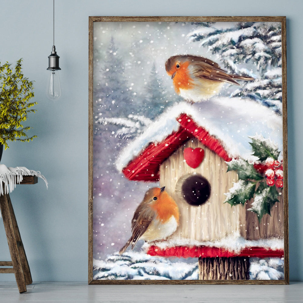 Christmas Snow - Full Round Drill Diamond Painting 30*40CM