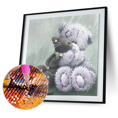 Bear Toy - Full Round Drill Diamond Painting 30*30CM