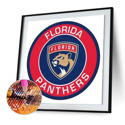 Panthers Badge - Full Round Drill Diamond Painting 40*40CM