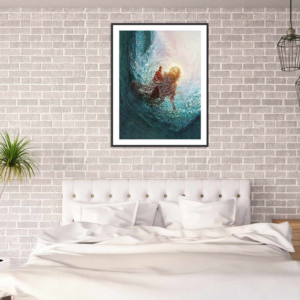 Sea Priest - Full Round Drill Diamond Painting 30*40CM