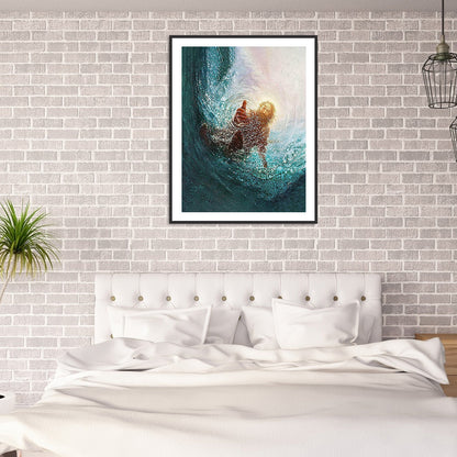 Sea Priest - Full Round Drill Diamond Painting 30*40CM