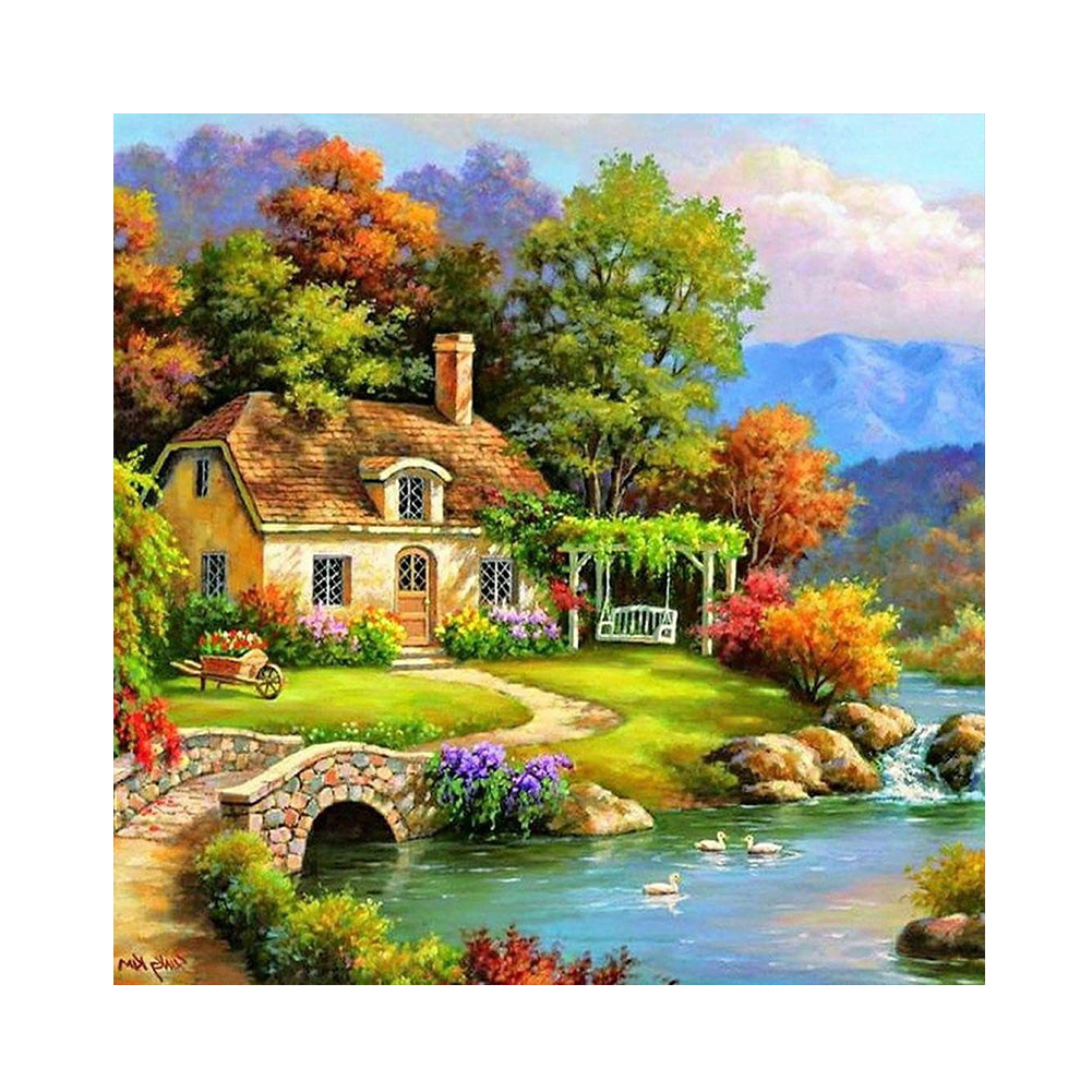 House - Full Square Drill Diamond Painting 40*40CM