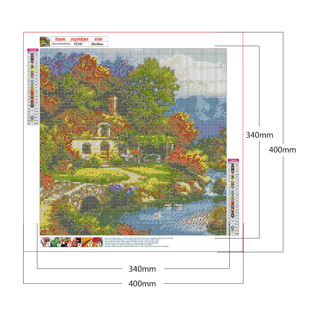 House - Full Square Drill Diamond Painting 40*40CM