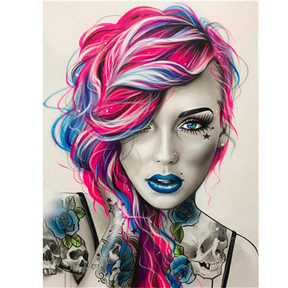 Tattoo Women - Full Square Drill Diamond Painting 40*50CM