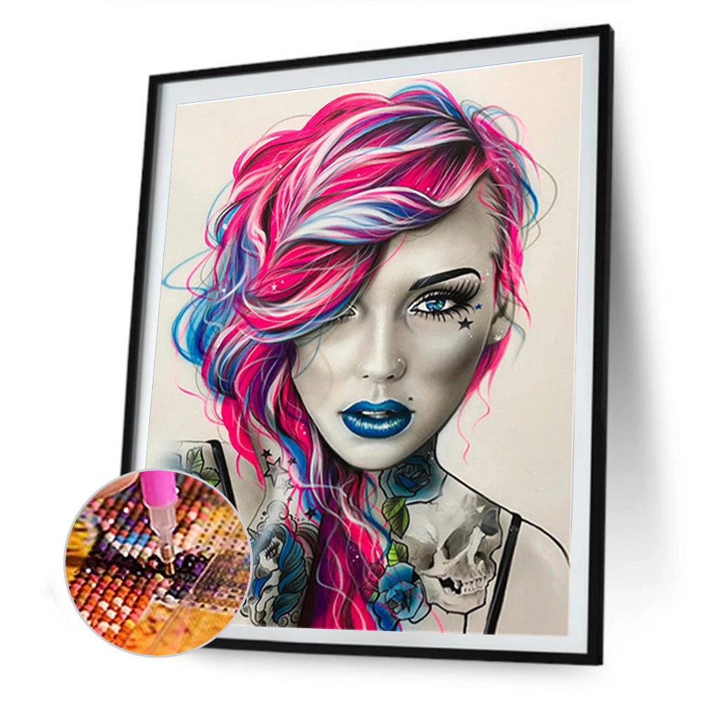 Tattoo Women - Full Square Drill Diamond Painting 40*50CM