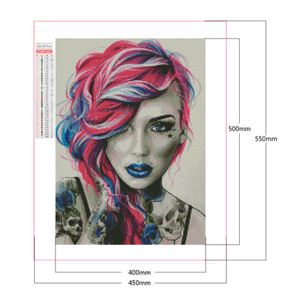 Tattoo Women - Full Square Drill Diamond Painting 40*50CM