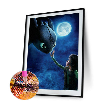 Train Dragon - Full Round Drill Diamond Painting 30*40CM