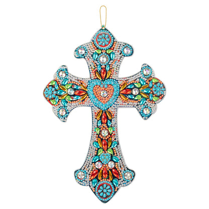 DIY Diamond Painting Cross Pendant Acrylic Mosaic Hanging Wall Home Decor