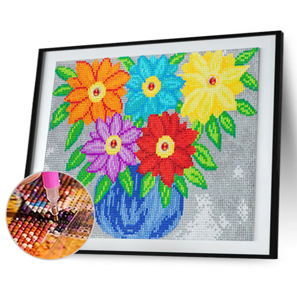 Vase - Special Shaped Drill Diamond Painting 40*30CM