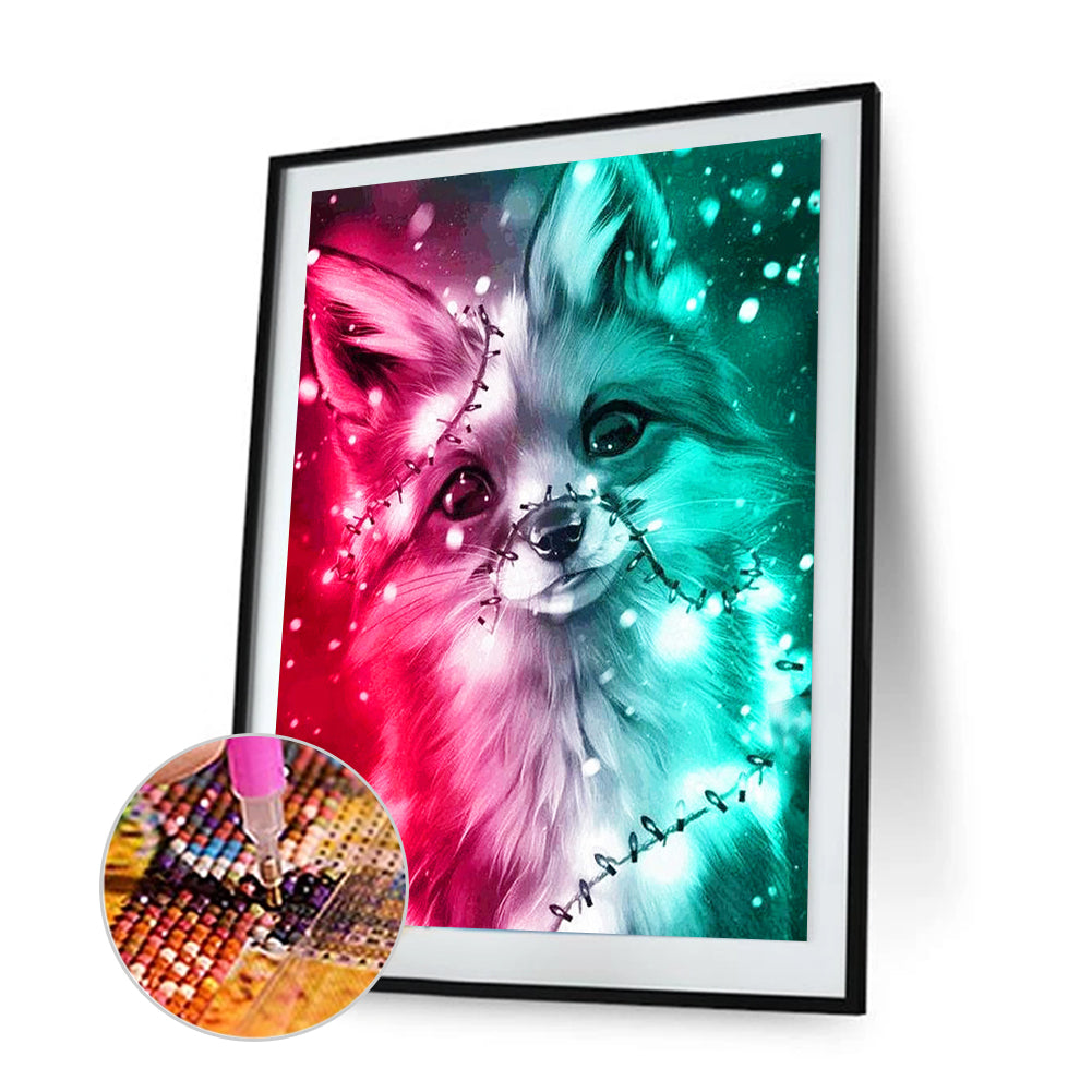 Colorful Fox - Full Round Drill Diamond Painting 30*40CM