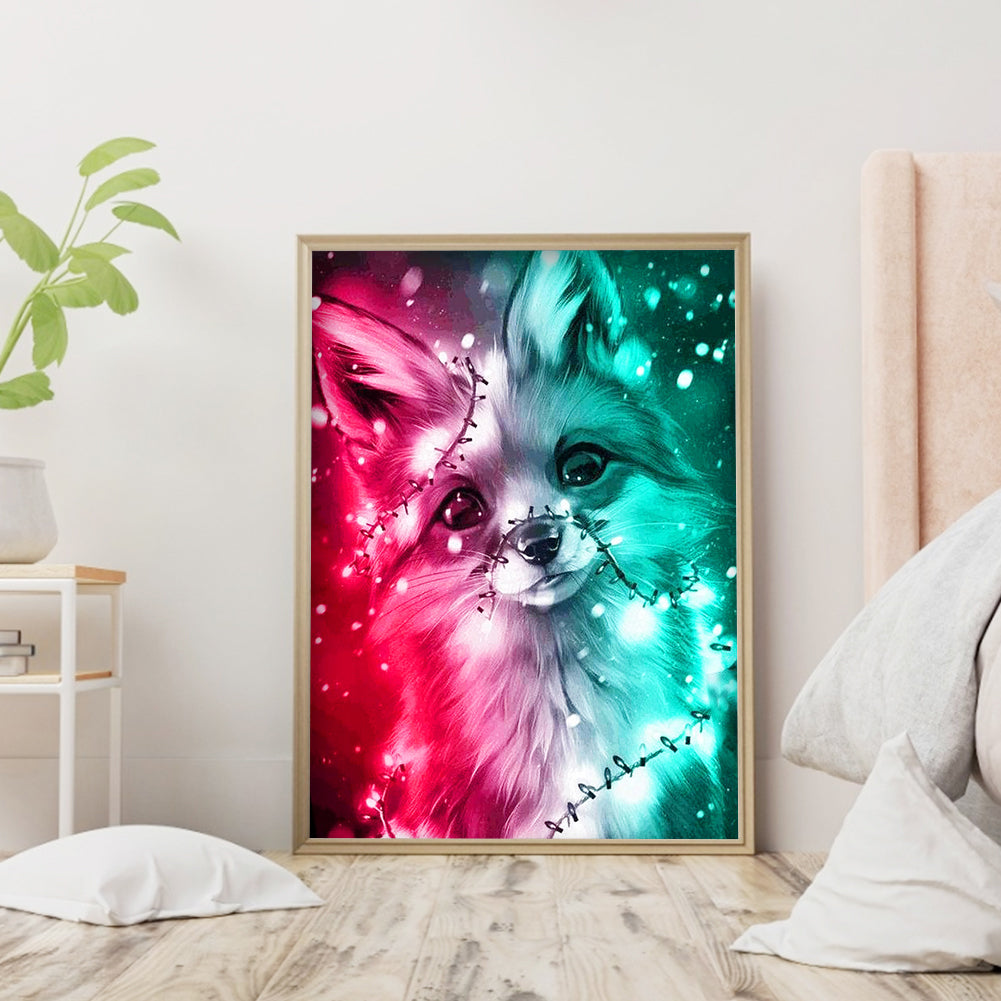 Colorful Fox - Full Round Drill Diamond Painting 30*40CM