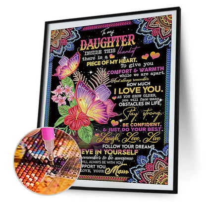 Letters - Special Shaped Drill Diamond Painting 30*40CM