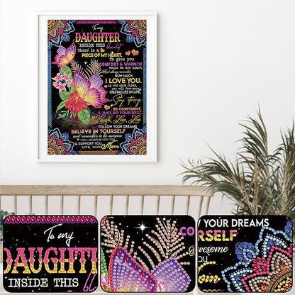 Letters - Special Shaped Drill Diamond Painting 30*40CM