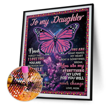Letters - Special Shaped Drill Diamond Painting 30*40CM