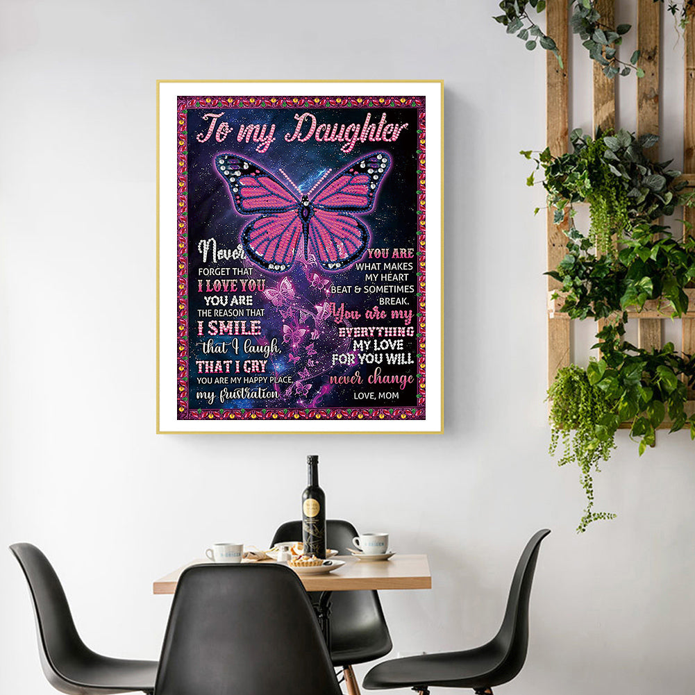 Letters - Special Shaped Drill Diamond Painting 30*40CM