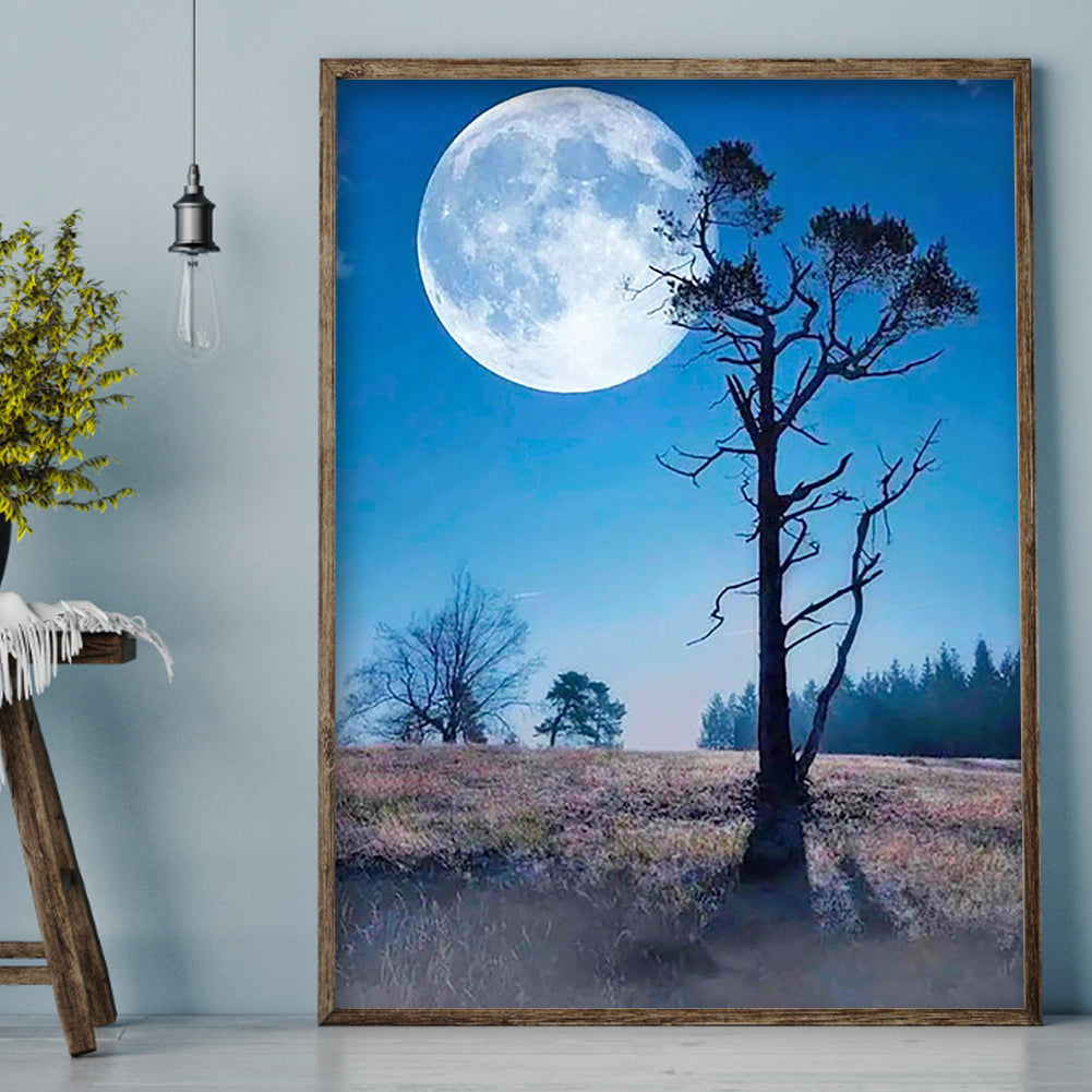 Moon Landscape - Full Square Drill Diamond Painting 30*40CM