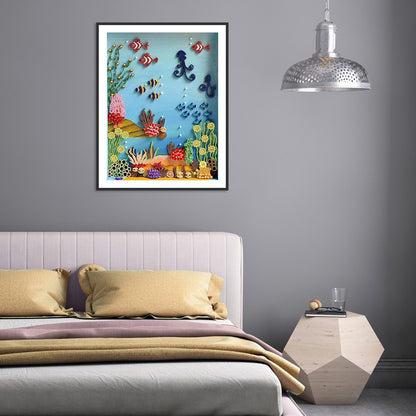 Seabed Animals - Special Shaped Drill Diamond Painting 30*40CM