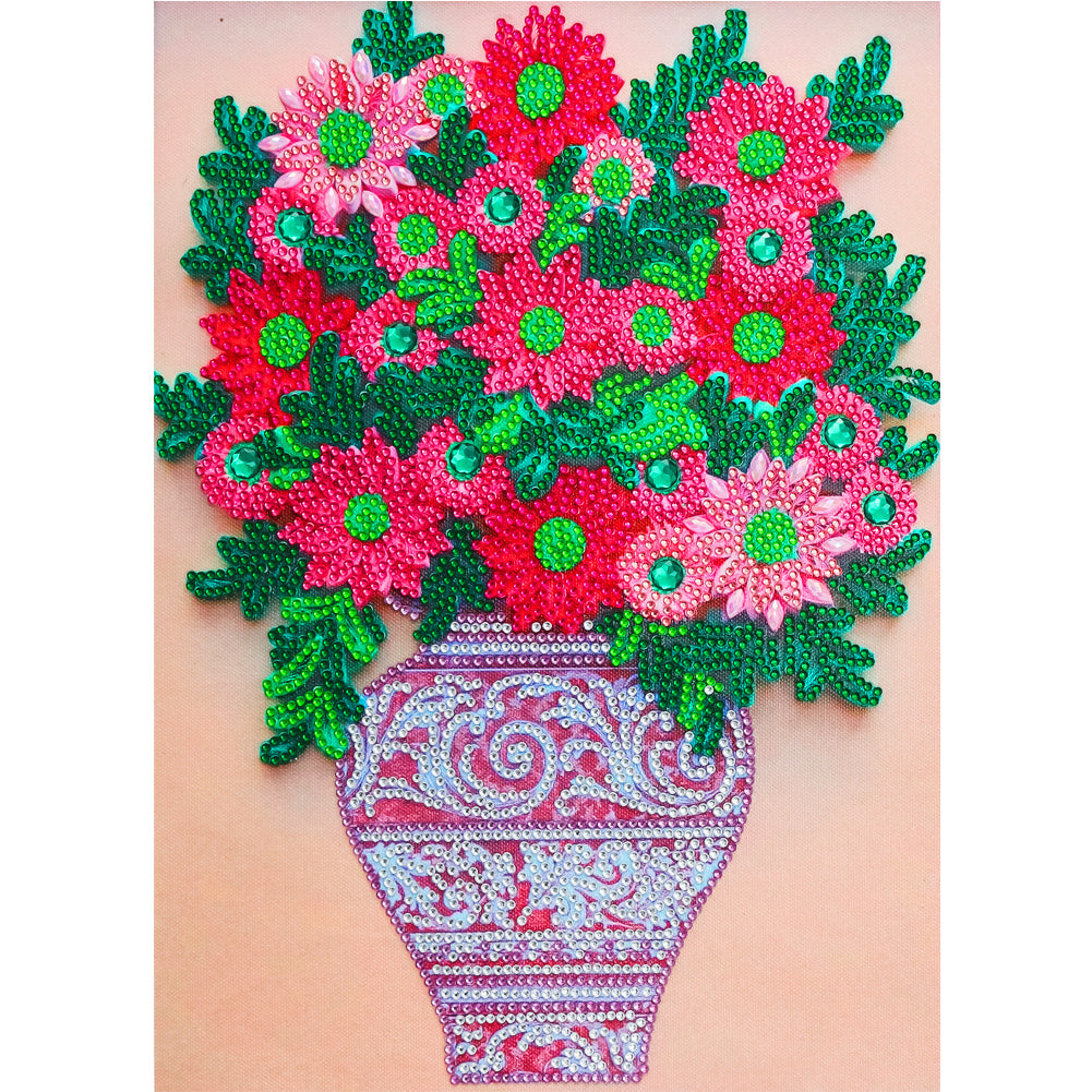 Flowers - Special Shaped Drill Diamond Painting 30*40CM