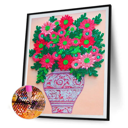 Flowers - Special Shaped Drill Diamond Painting 30*40CM