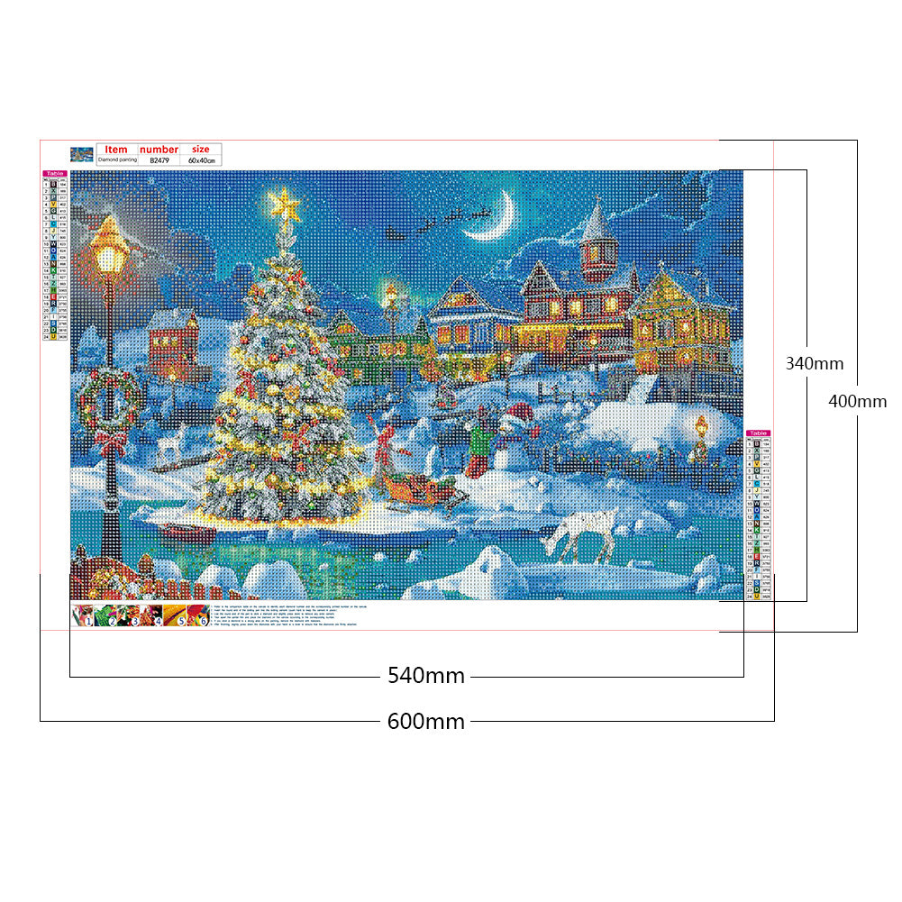 Christmas Celebration - Full Round Drill Diamond Painting 60*40CM