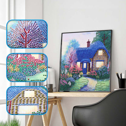 House Landscape - Special Shaped Drill Diamond Painting 30*30CM